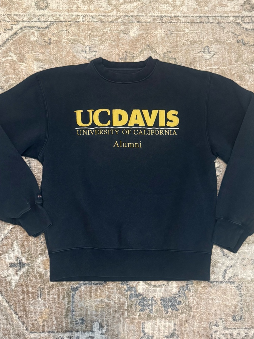 Vintage Jansport UC Davis Alumni Crewneck Sweatshirt - navy/yellow